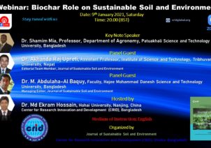 Webinar on “Biochar Role on Sustainable Soil and Environment”